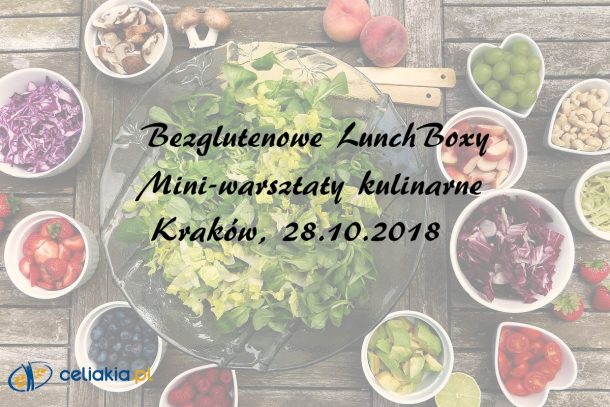Bezglutenowe lunchboxy mini-warsztaty kulinarne Kraków 28.10.2018