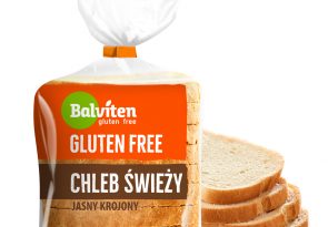 Nowy chleb świeży jasny krojony firmy Balviten
