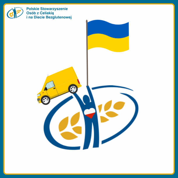 Żywność bezglutenowa jedzie na Ukrainę. Pomoc w kraju trwa