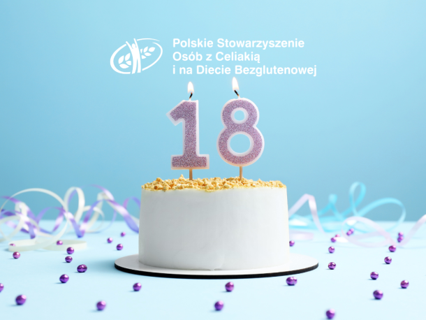 18 lat razem wspieramy bezglutenową społeczność!