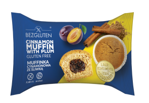 Muffinka cynamonowa ze śliwką bezglutenowa