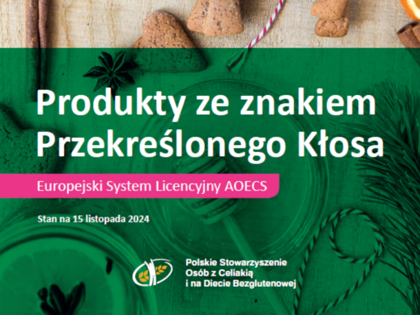 Produkty ze znakiem Przekreślonego Kłosa – 15 listopada 2024