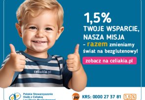 Zmieniaj z nami świat na bezglutenowy z 1,5% podatku!