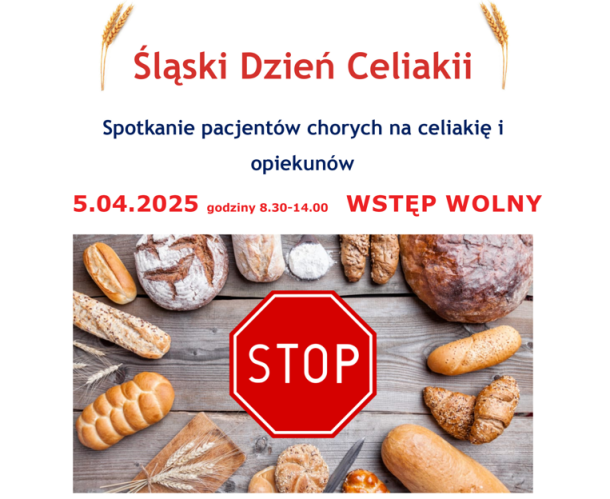 Zapraszamy na Śląski Dzień Celiakii – 5 kwietnia 2025